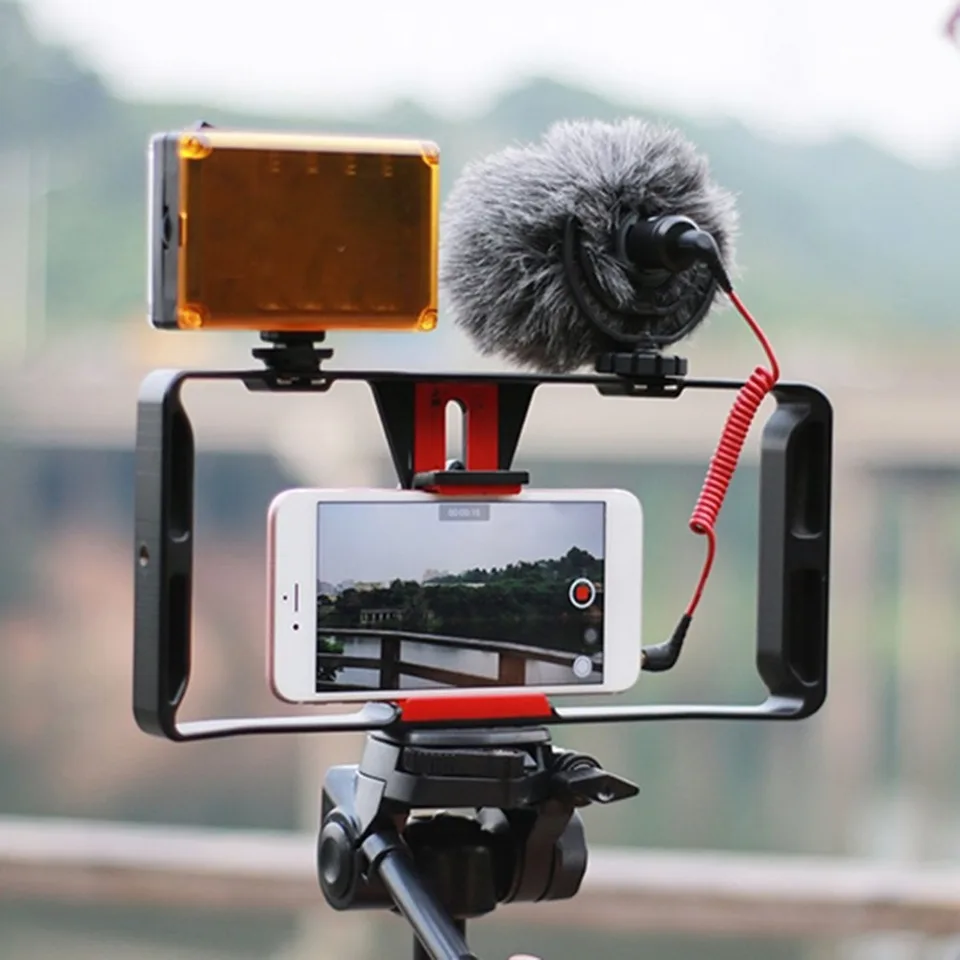 1pcs telefón Videokamera klietka vreckového stabilizátora Film na výrobu súprav