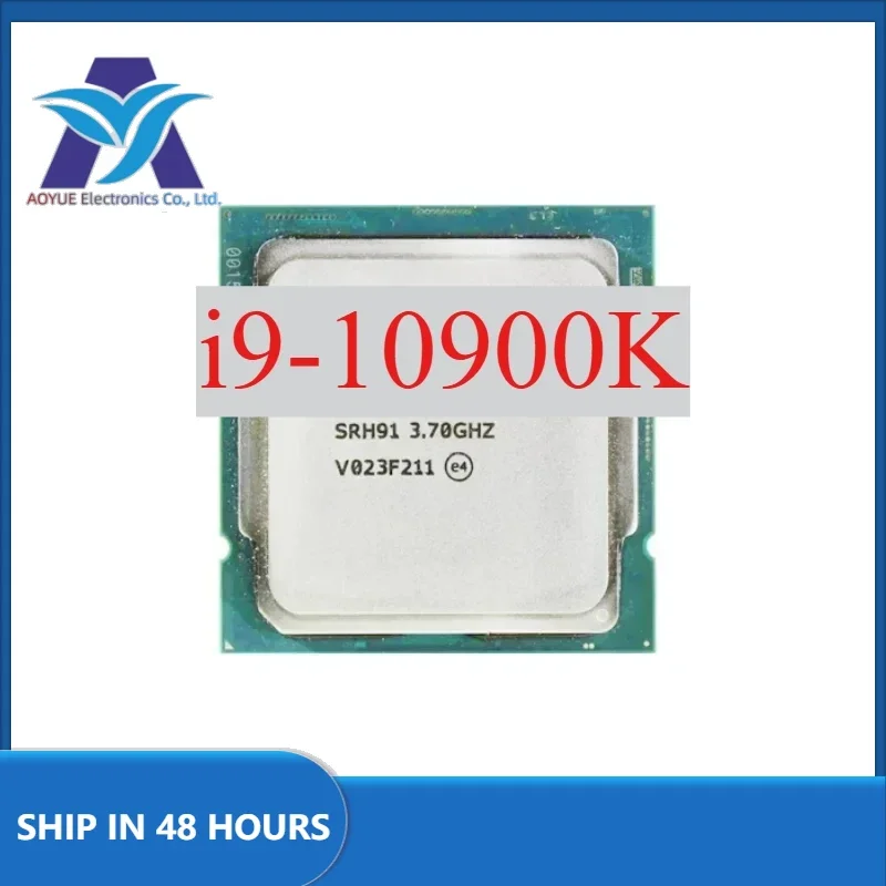 1pcs test Perfect Intel Core i9 10900k 3,7 GHz 10-jadrová 20-litrový procesor CPU LGA 1200 No Fan I9-10900K