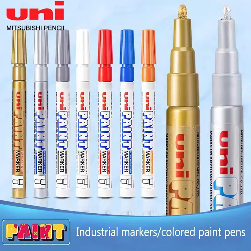 1pcs uni lakovacia značka pero PX-21 Pneumatické pero Svadobný podpis Touch up nepremokavé graffiti pero zvýrazňovacie umenie