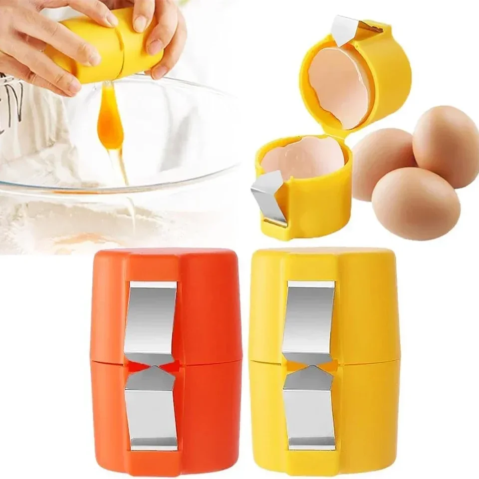 1pcs vaječný škrupinový sušienok otvárač otvárača Peeler Remover Oddeľovač Nástroj pre surové vajcia, nástroj na praskajúce spotrebiče kuchynských vajec