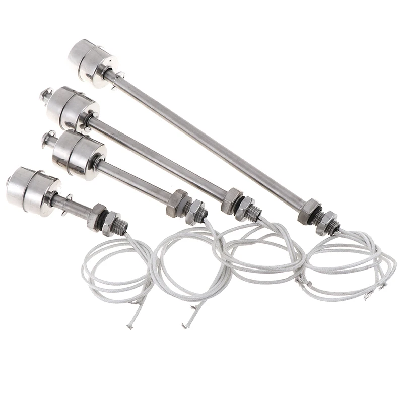 1pcs Vysoko kvalitná nehrdzavejúca oceľ Float spínač nádrže na tekutú vodu Senzor s dvojitým guľovým spínačom Tank Float Flow Senzory