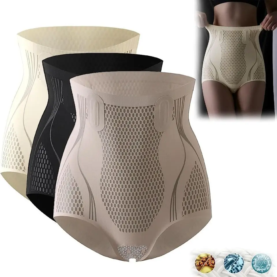 1pcs ľadové hodvábne iónové oprava zariadenia Tvarovanie zariadenia Ženy Vysoký pás Tvarovanie Brucho ovládanie butt kraťas