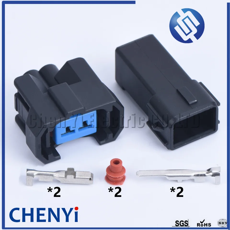 1set 2 pin (štvorcový) vstrekovač automatického paliva OBD2 vodotesný drôtový konektor Elektrická zástrčka 6189-0533 1996-2002 pre Honda