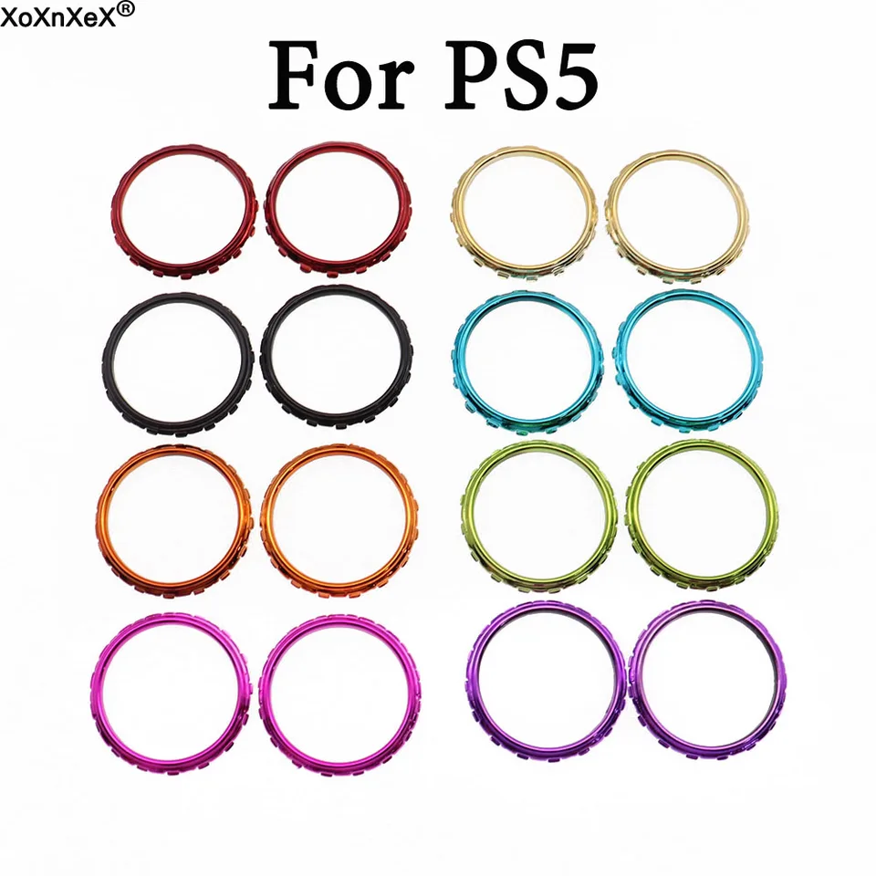 1set = 2ks náhradné príslušenstvo Chrome Tummstick Accent Rings pre Sony PS5 DualSense 5 PS5 Riadiaci