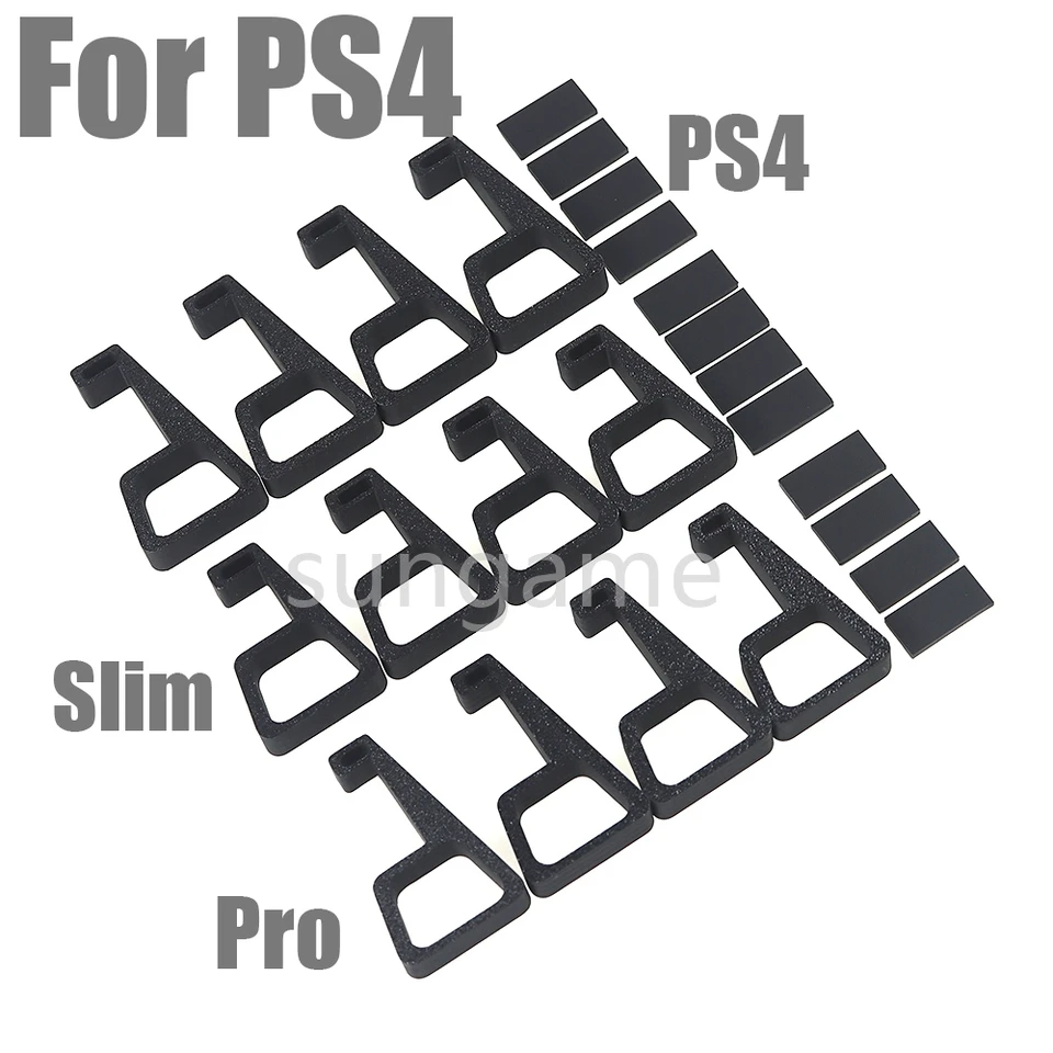 1set 4-v-1 držiak na stánok pre PS4 Slim Pro Foet Horizontal Horizontal Držiteľ chladiacich nôh pre hernú konzolu PlayStation 4