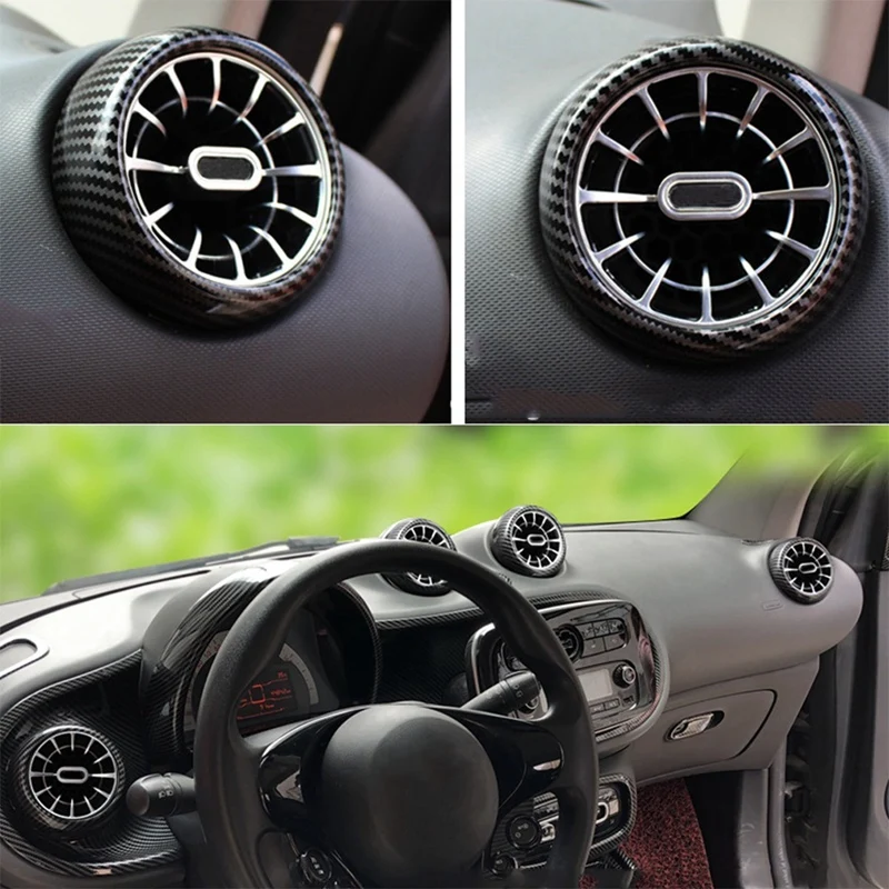 1set/4ks automobil Vortex klimatizačný vývod vzduchu Air Outlet pre diely pre Mercedes Smart 453 Fortwo Forfour