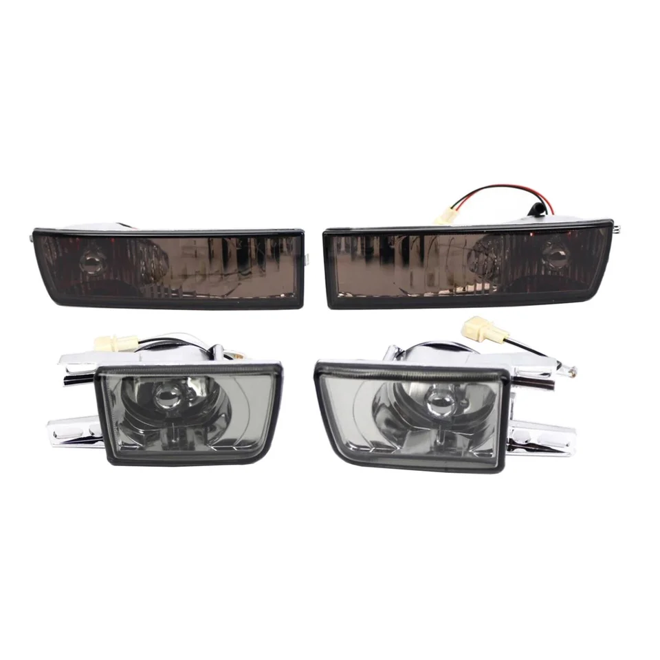 1set/4ks predný nárazník Hmlové svetlo nárazníka+zákruta signálu pre VW Jetta MK3 Golf 1993-1998 SIMKED HOME SILLEBLET ROTNÉ SIGNAL