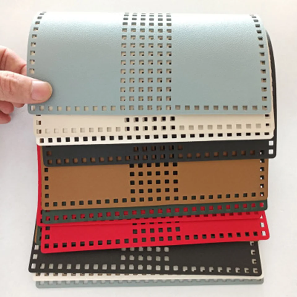 1set Auxiliary Weaving PU kožená sieťová súprava DIY TAG príslušenstvo tkanie bieleho obalu biele