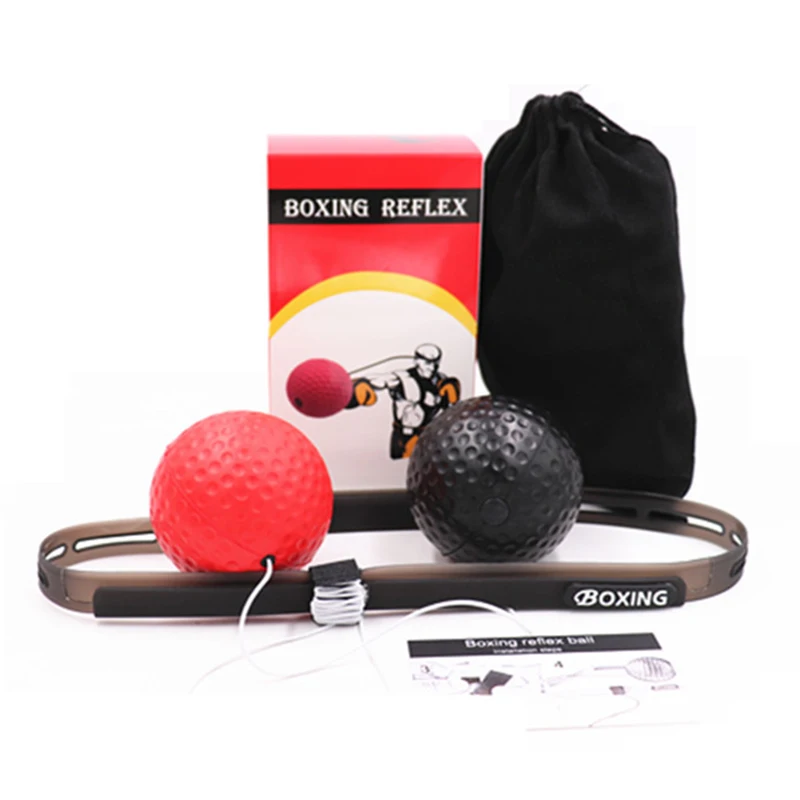 1set Boxer Reflex Speed ​​Ball s hlavou Band Fighting Speed ​​Training Galls