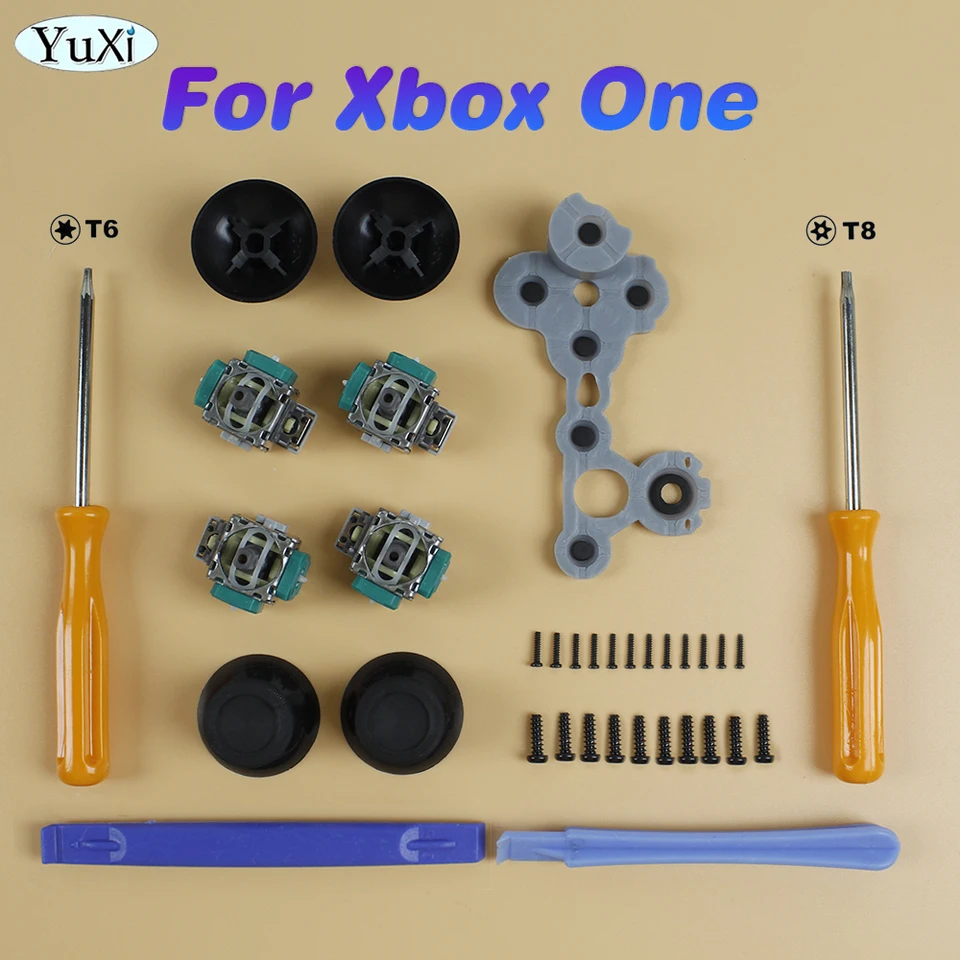 1set Gamepad Tool Kit pre Xbox One 3D Analógový joystick Tombstick Cap Torx T8 T6 Screwdrivers Gamepad Opravič Časti