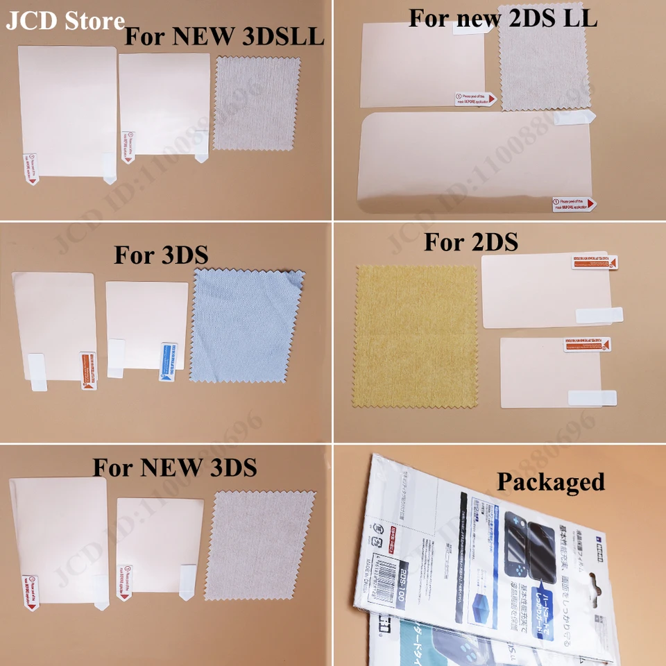 1Set horia spodná časť HD Clear Protectional Film pre DS Lite NDSL pre 2DS NOVÝ 3DS XL LCD OBRADNÝ OBJEDNÁVKA