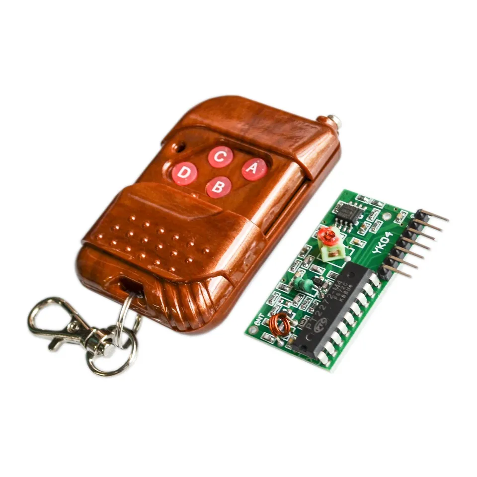 1Set IC 2262/2272 4 ch 315MHz Klávesové bezdrôtové súpravy diaľkového ovládača pre prijímač
