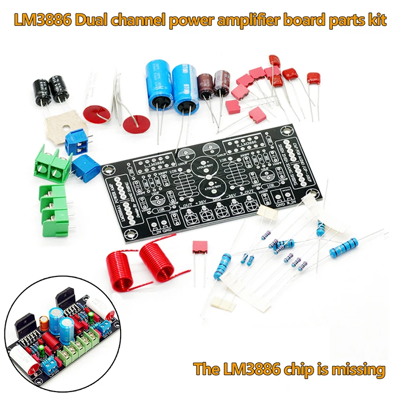 1set LM3886 zosilňovacia doska DIY Kit Kit