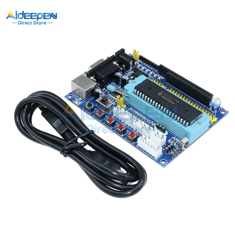 1Set PIC16F877A Minimálna doska vývoja systému MicroController PIC Systémová doska s káblom USB kábla
