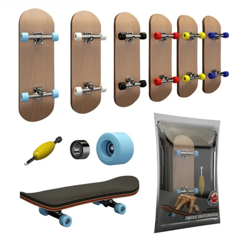 1set prst Skateboard Drevené hmatníky hračky Profesionálne stenty prsty korčule set novinky Deti vianočný darček