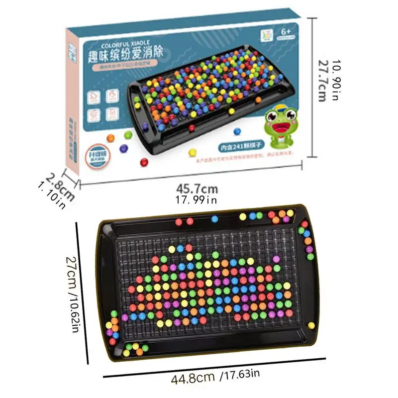 1set Rainbow Ball Elimination Board Games Montessori Busyboard Educational Antistress Magic Chess Interactive Hračky pre deti darček