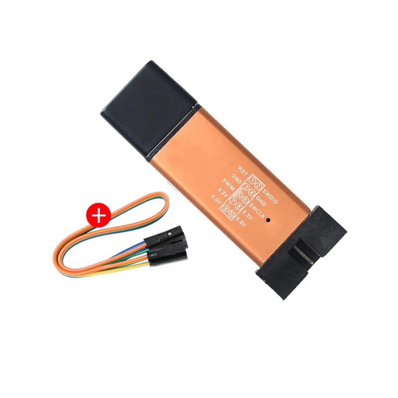 1set St Link Stlink St-Link V2 Mini STM8 STM32 Simulátor na stiahnutie programátora Programovanie programu s krytom Dupont Cable ST Link V2