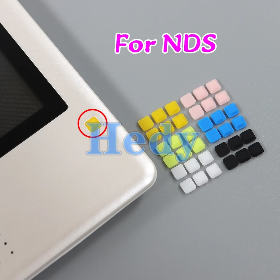 1set Vysoká kvalita pre kryt gumových nôh NDS pre NDS pre NDS Horné LCD skrutky skrutiek krytu gumy