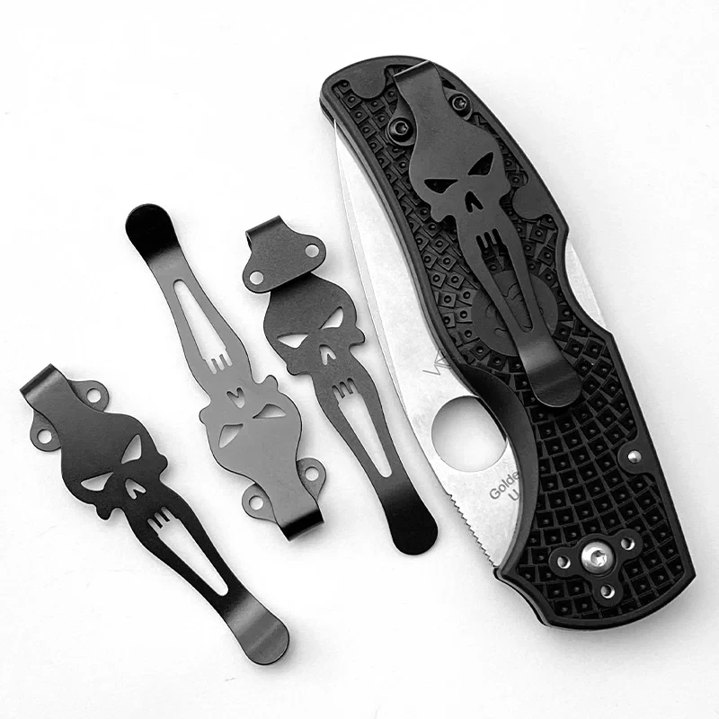 1settitán zliatiny zliatiny zliatiny noža vreckový klip zadná svorka pre spyderco natívne 5 ľahkých frn c41 pavúky hlboké prenášanie DIY diely