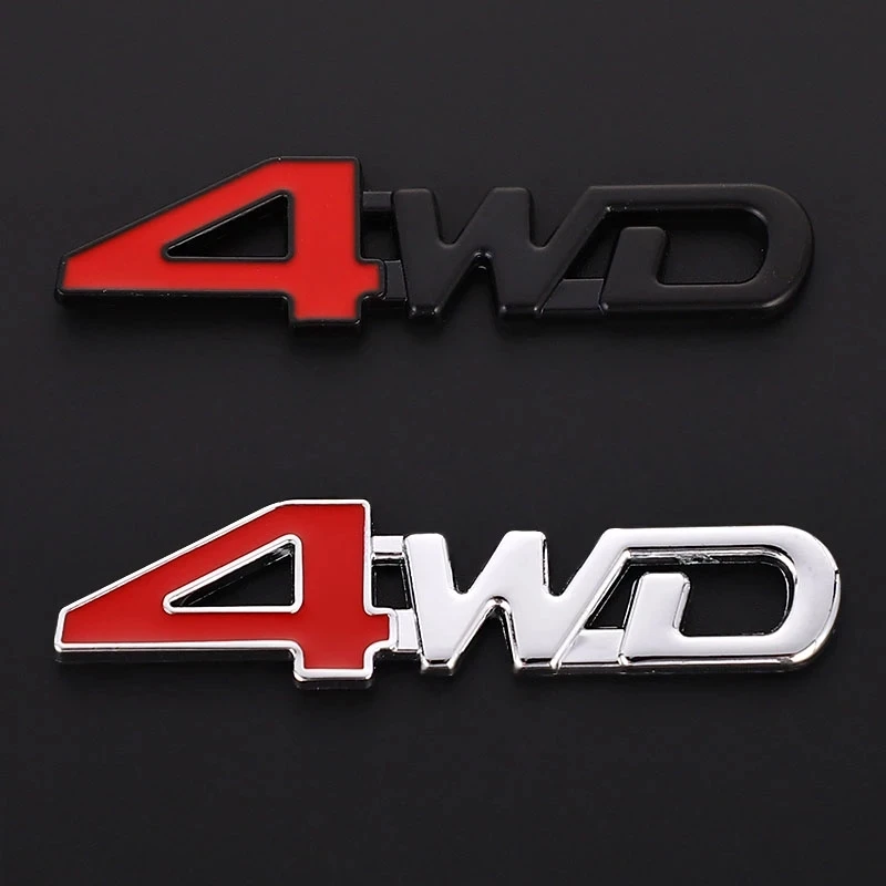 1x 4WD kovová nálepka 3D Chrómový znak odznak obtisky Styling pre Mitsubishi Lancer Mitsubishi Lancer ex Mitsubishi ASX Outland