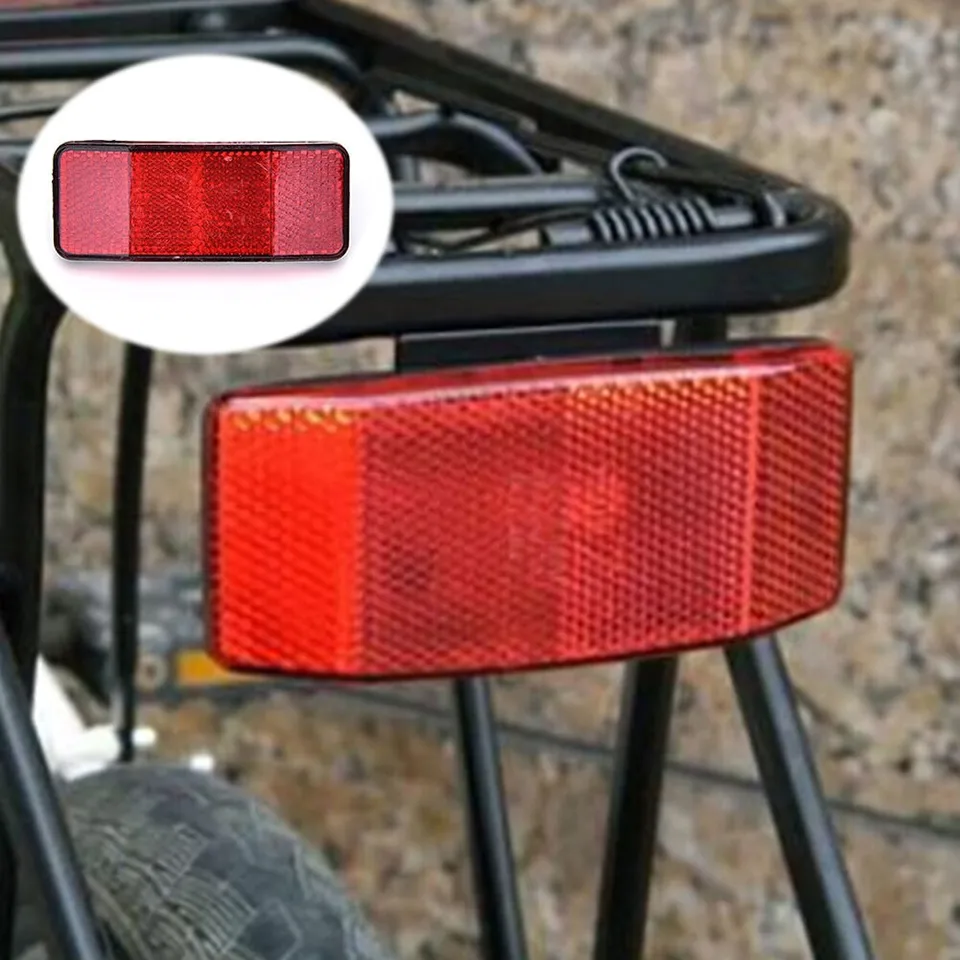 1x Bicykel Bezpečnosť UPOZORNENIA DISC DISC DISK ZADNÉ PANIER PANNIER WAR-NAJNOVÉ Svetlo 2 Dier Vysoko odráža svetlá bezpečné jazdecké dielo