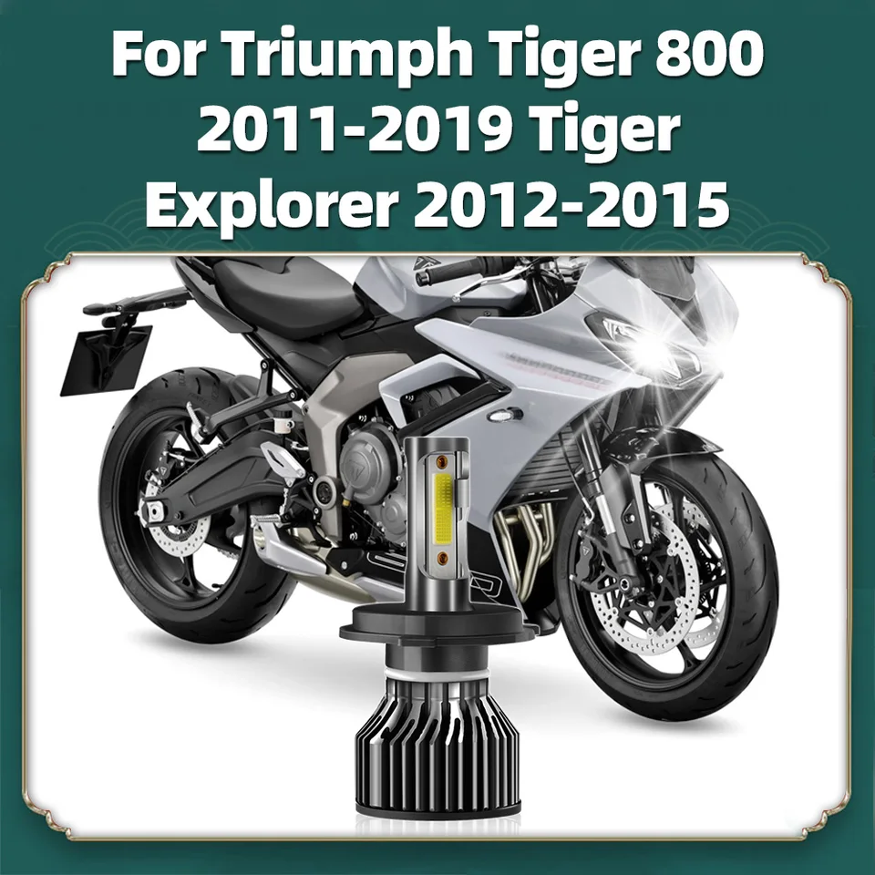 1x Motocykel LED svetlomet H4 pre Triumph Tiger 800 2011-2019 Tiger Explorer 2012 2013 2014 2015 Super Bright 10000LM Moto Lamp