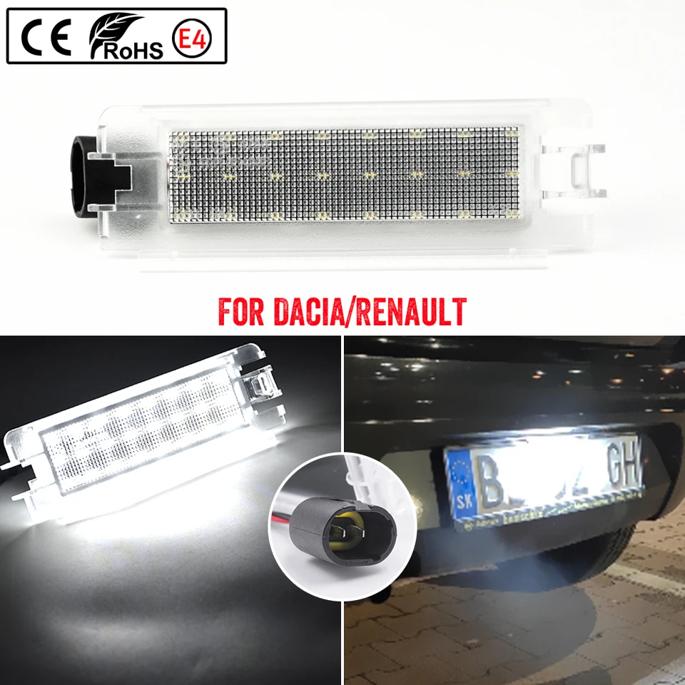 1x žiadna chyba LED LED ŠPZ LETKA SVETLO ZAMESTNANIE LAMPA pre Dacia Logan 1 2004-2012 Sandero 2008-2012 Renault Clio II 2 2001-2004