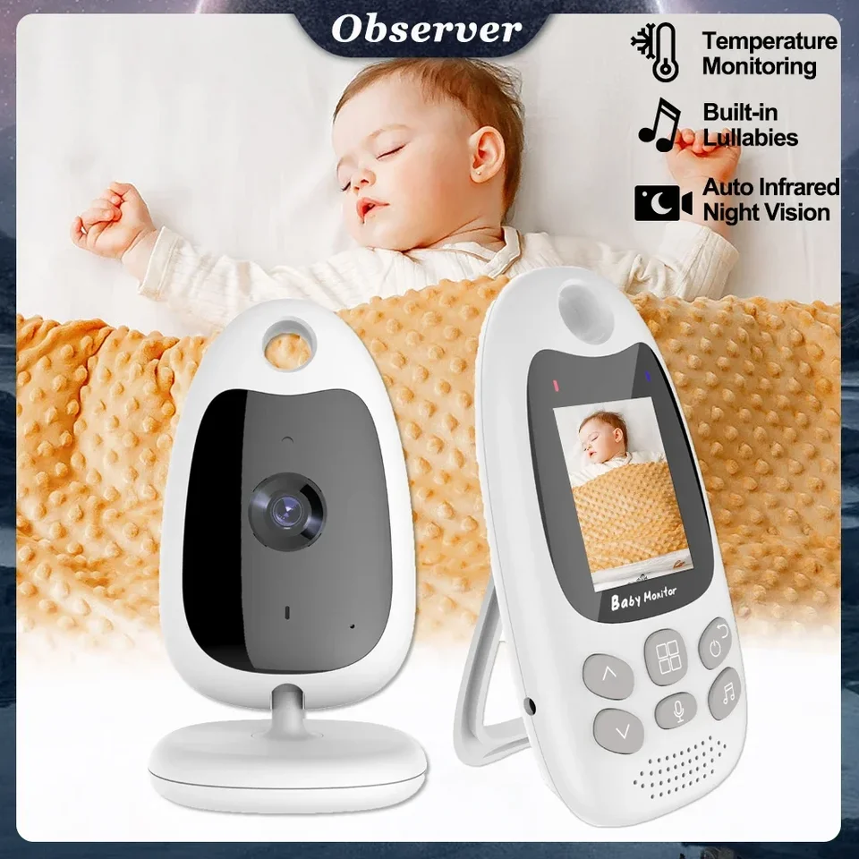 2,0 palca video detský monitor vnútorné 2.4G Bezdrôtový sledovací fotoaparát obojsmerne Audio ir Night Vision Security Cam opatrovateľka VB610