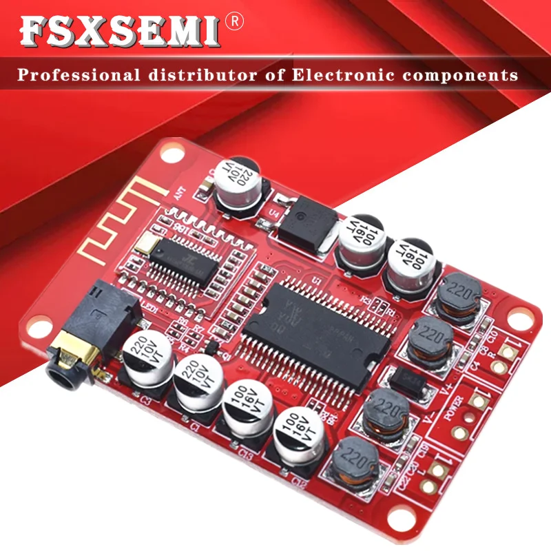 2*15W YDA138 Bluetooth zosilňovacia doska Modul 3,5 Výstupná funkcia s prijímačom Bluetooth
