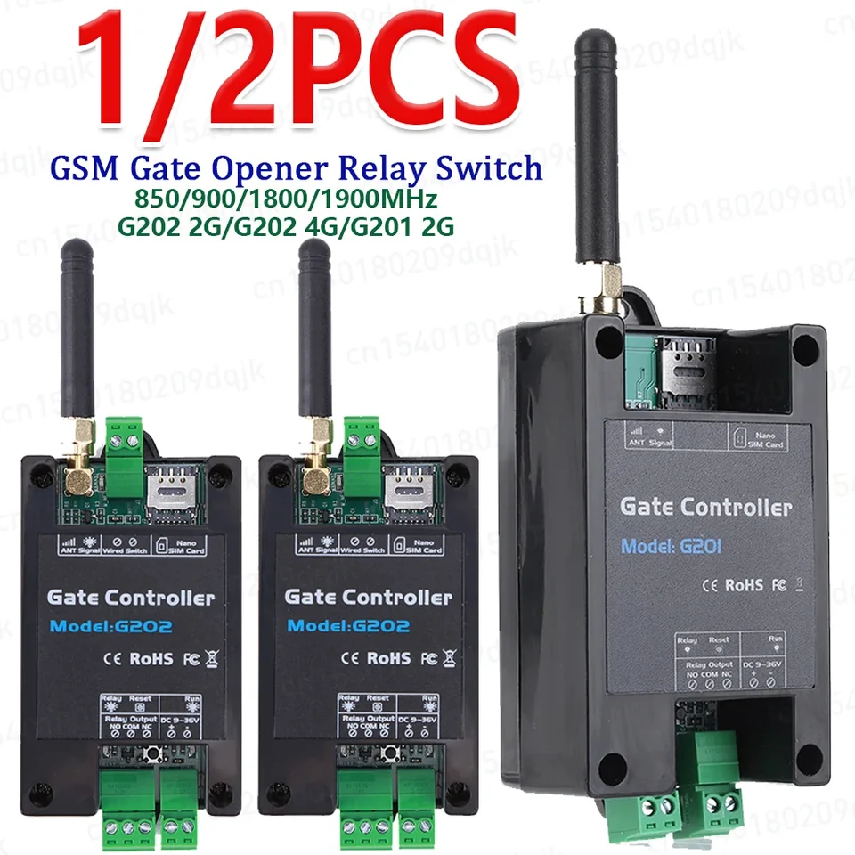 2/1PCS GSM 201/202 GATE OPRAVY RELEPLE DISET 2G/4G 200 Užívateľov Telefónový prepínač diaľkového otvárača dvera