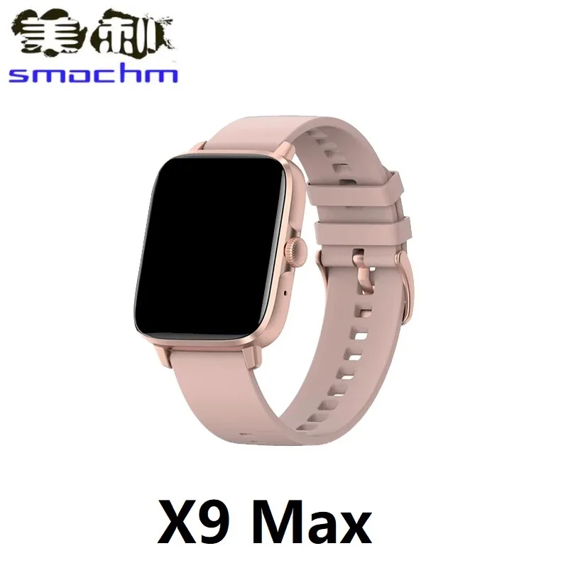 2/3/4/ 5/10 kusov/ šarže SMOCHM X9 Max 2,0 palca 45 mm bezdrôtové nabíjanie Smart Watch Bluetooth Call NFC srdcová frekvencia DIY Watch Faces