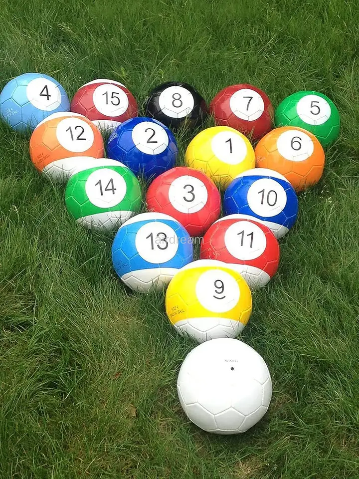 2# 3# 4# 5# 16 kusov Gaint Snook Ball Snooker Football pre snookball hračku obrovský biliard bazén s továrenskou cenou