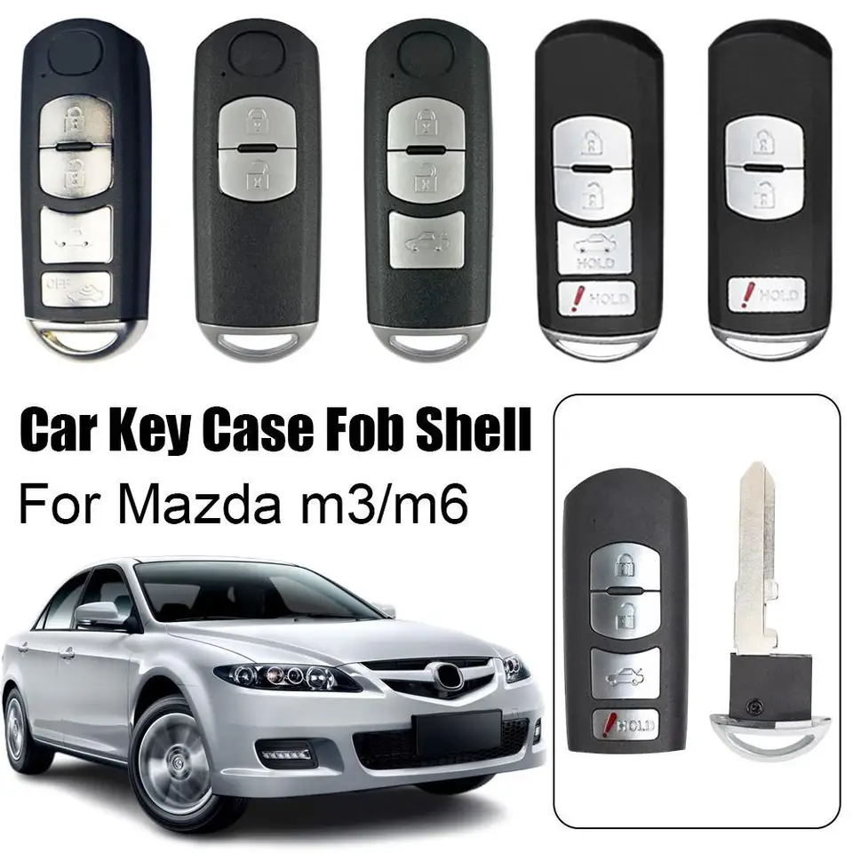 2/3/4 Bottons Car Key Case FOB Shell pre Mazda M3M6 3 5 6 CX3 CX5 CX7 MX5 SMART SMART SMART REMOLE KEY SHELL PUSE