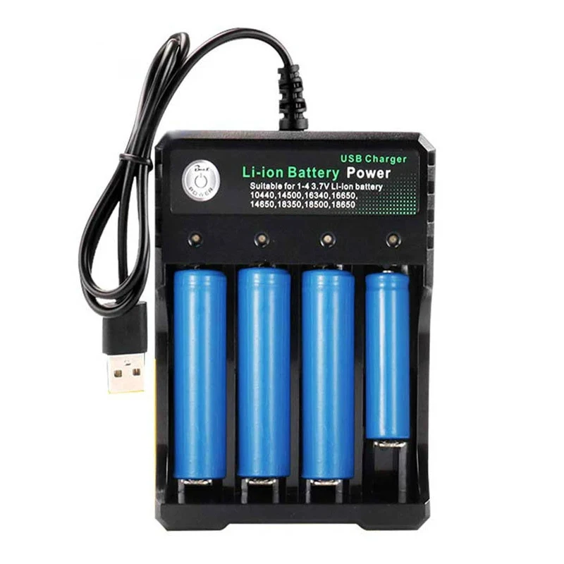 2 3 4 slot 18650 nabíjačka liion batéria 4,2V nezávislé nabíjanie USB prenosné elektronické 18500 16340 14500 26650 nabíjačku batérií