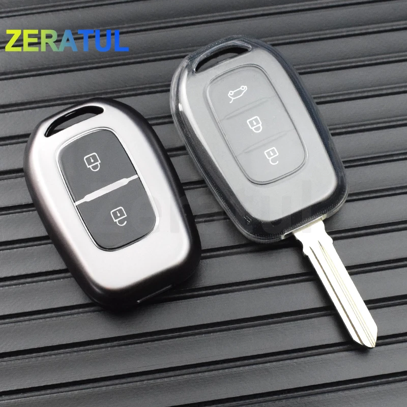 2/3 tlačidlá Shell FOB pre Renault Kwid Trafic Symbol pre Daia Sandero Logan Duster 2016 2017 2018 TPU CAR REMORE KLYT PAN
