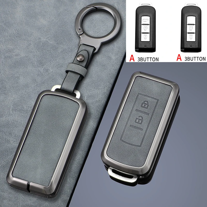 2 3 Tlačidlá zliatiny Kľúčové puzdro Kľúč pre Mitsubishi Outlander ASX Lancer Pajero Sport Eclipse Cross Key Cover Shell FOB