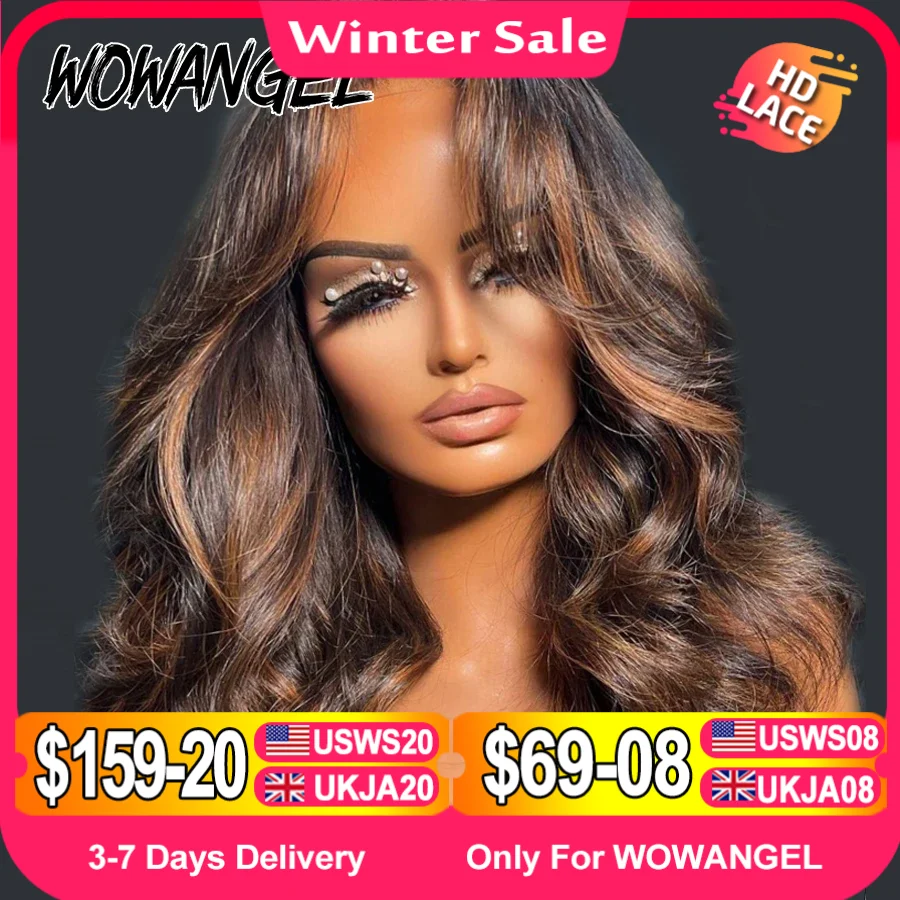 2/30 Zvýrazní bobové parochne 13x4 HD čipky predné ľudské vlasové parochne Glueless Ready to Go Wigs Body Wave 5x5 HD Lace Closure Wig Wig Wave Hair