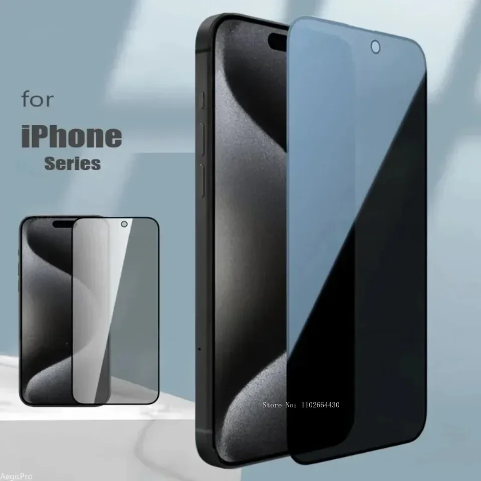 2-3ks 9H Ochladené súkromie pre iPhone x xr xs 11 12 13 Mini 14 15 16 Pro Max 6 7 8 Plus anti špionážny peeping