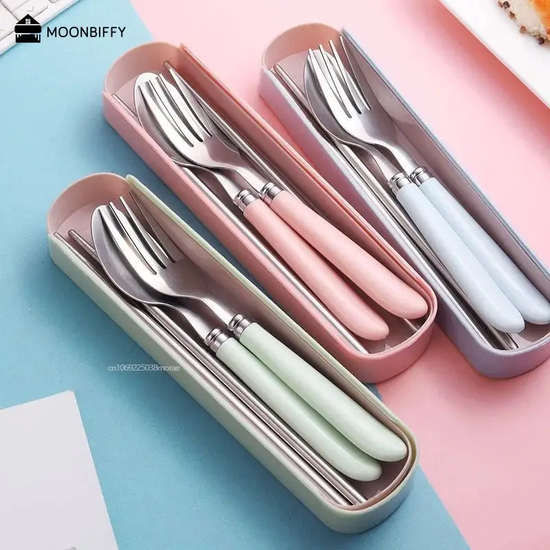 2/3ks lyžica vidlice Chopstick Cutlery Prenosný riadový súprav