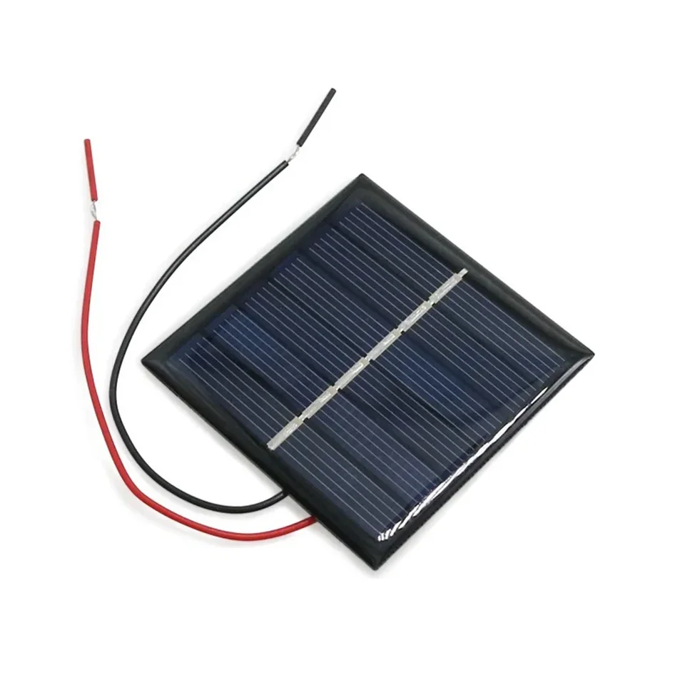 2-3V 0,4W Mini solárny panel Polycryštalický pre nabíjanie záhradné svetlá Mini solárny panel Easy DIY Inštalácia 60*60 mm