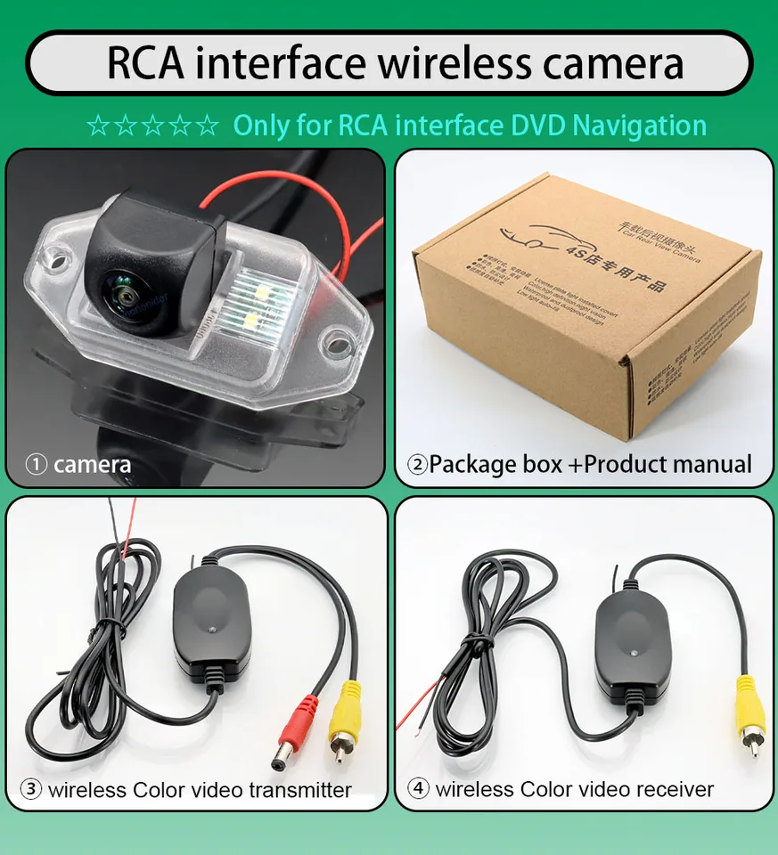 2,4 GHz Wireless Fisheye HD Car Charie View Camera pre Toyota FJ Cruiser GSJ15W XJ10 2006 ~ 2020