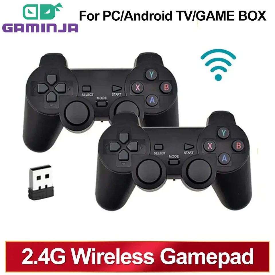 2,4 GHz Wireless GamePad bez oneskorenia ovládač hry USB Joystick pre PC Android TV Box Game Box Classic Exterior Design