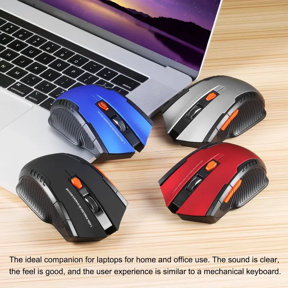 2,4 GHz Wireless Gaming Mouse s prijímačom USB - kompatibilný s Windows 7/XP/Vista, ideálny pre PC a príslušenstvo pre notebook