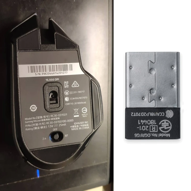 2,4G USB Dongle Prijímač pre Razer Basilisk X Hyperspeed Wireless Wireless Keyboard Siginal Adapter