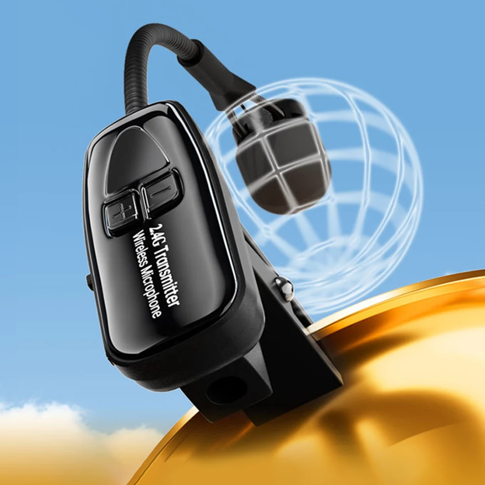 2,4G Wireless Clip-On-On Condenser Mikrofón 30 m rozsah saxofónový mikrofónový plug a hrajte hudobné prístrojové príslušenstvo