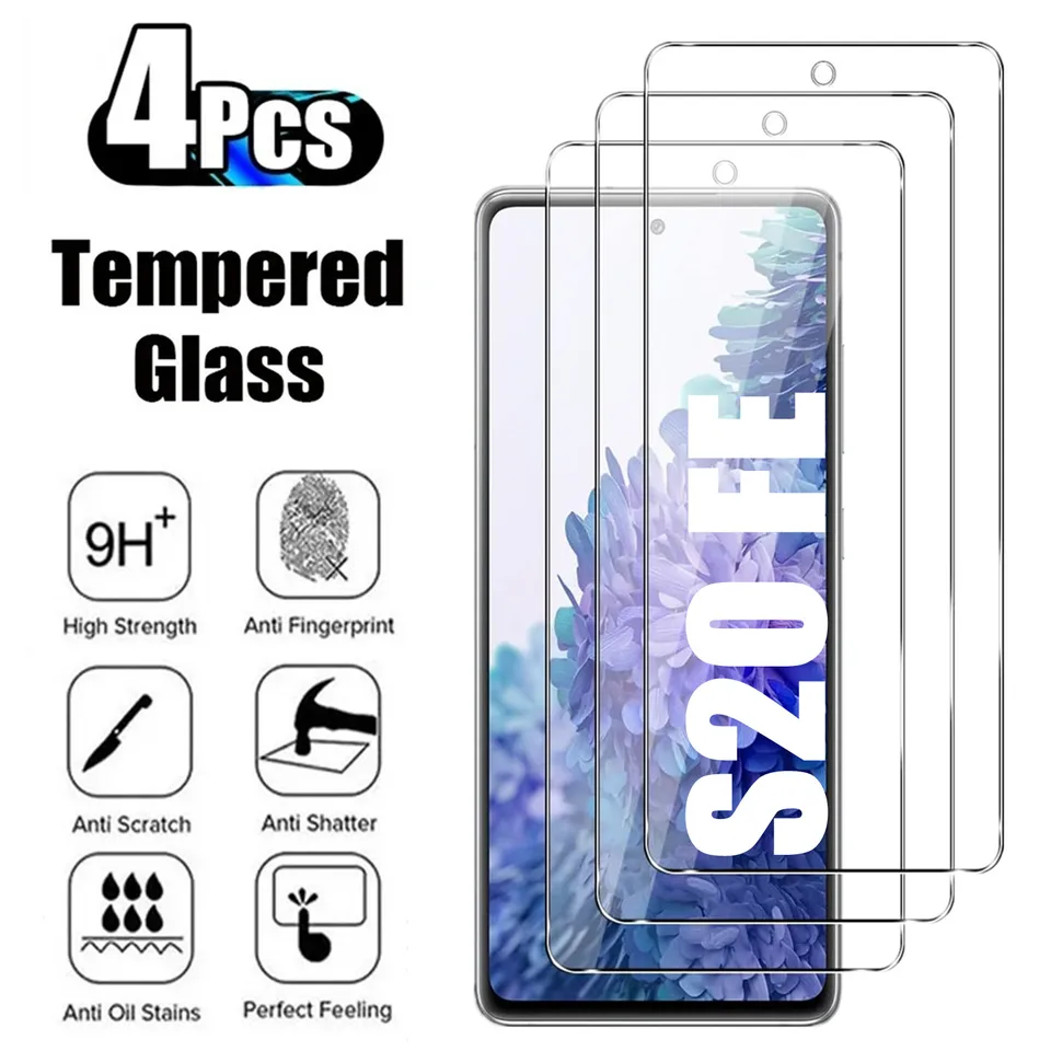 2/4ks 9H chránič obrazovky pre Samsung Galaxy S20 Fe 4G 5G HD Temperované sklo
