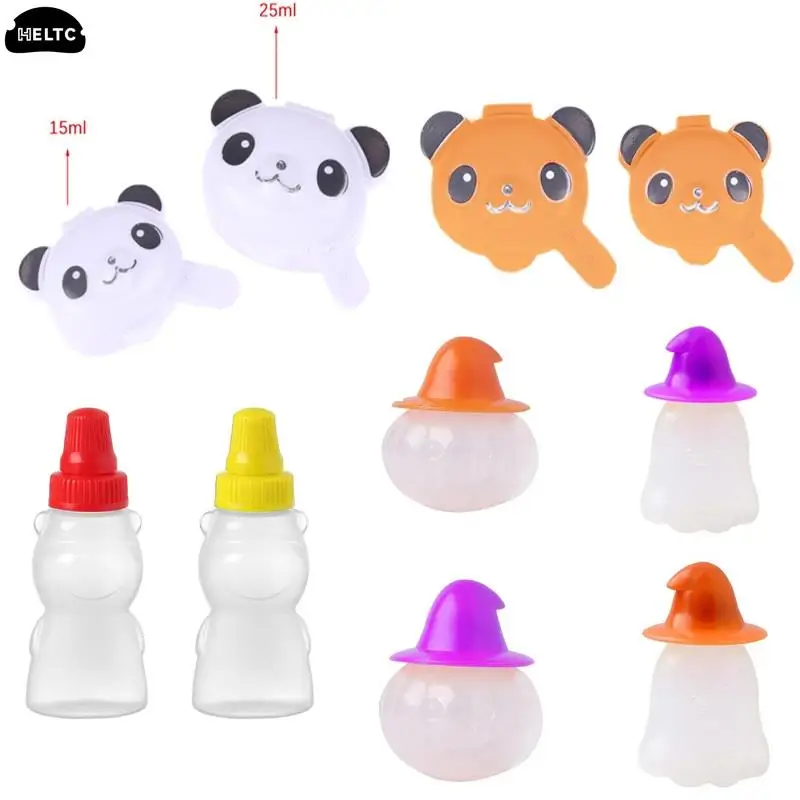 2/4ks mini roztomilé panda korenie omáčka stlačte krabicu karikatúru