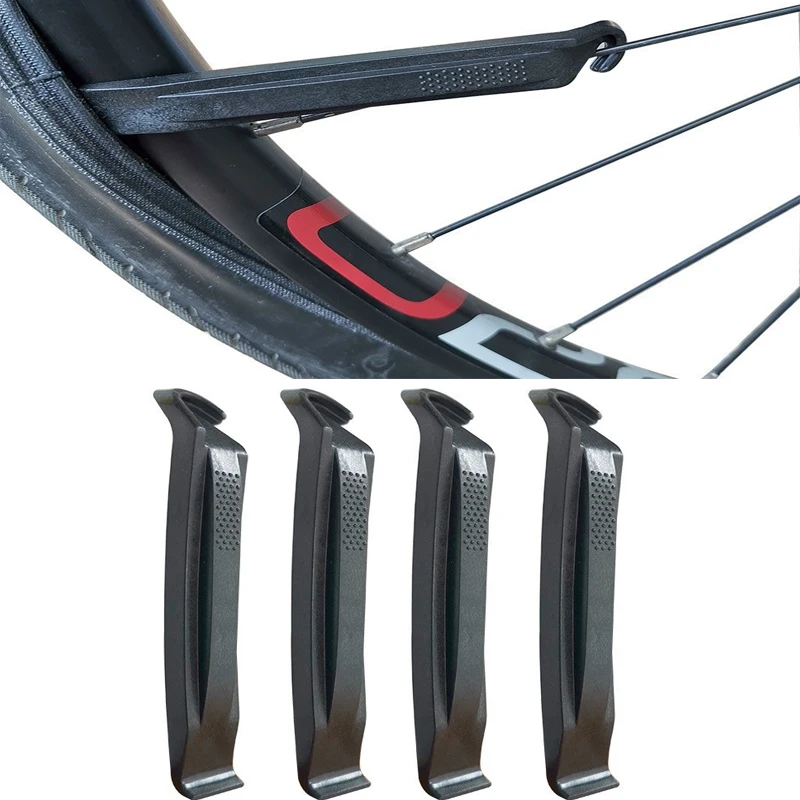 2/4ks plastové bicykle pneumatika páka Cyklovanie bicyklov pneumatika Corík, ktorý je odolný voči opotrebovaniu ABS Pry Bar Bike Oprava otvárača Breaker Tool Crow Bar