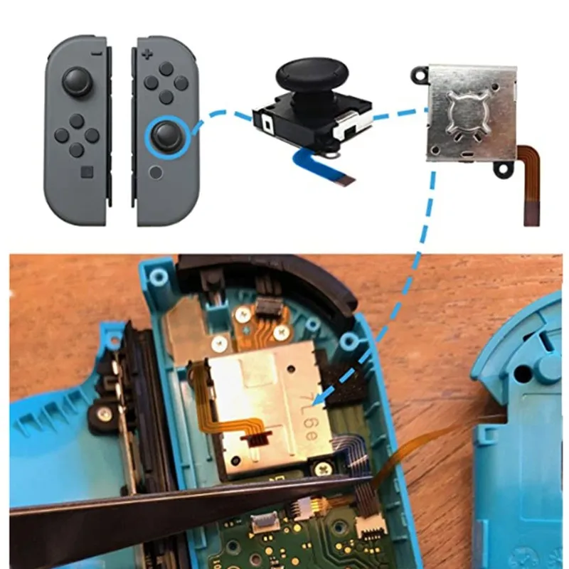 2/4ks pre Nintendo Switch 3D náhradný joystick Analógový/pravý analógový joystick pre Nintendo Switch Thumb Stick Stick