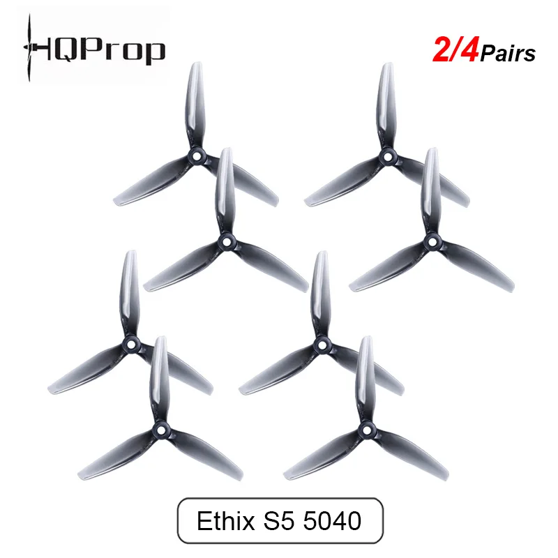 2/4Pairs HQPROP HQ ETIX S5 5040 vrtuľa 5x4x3 5inch 3-čepeľový prop pre RC FPV Racing Freestyle Drone Quadcopter